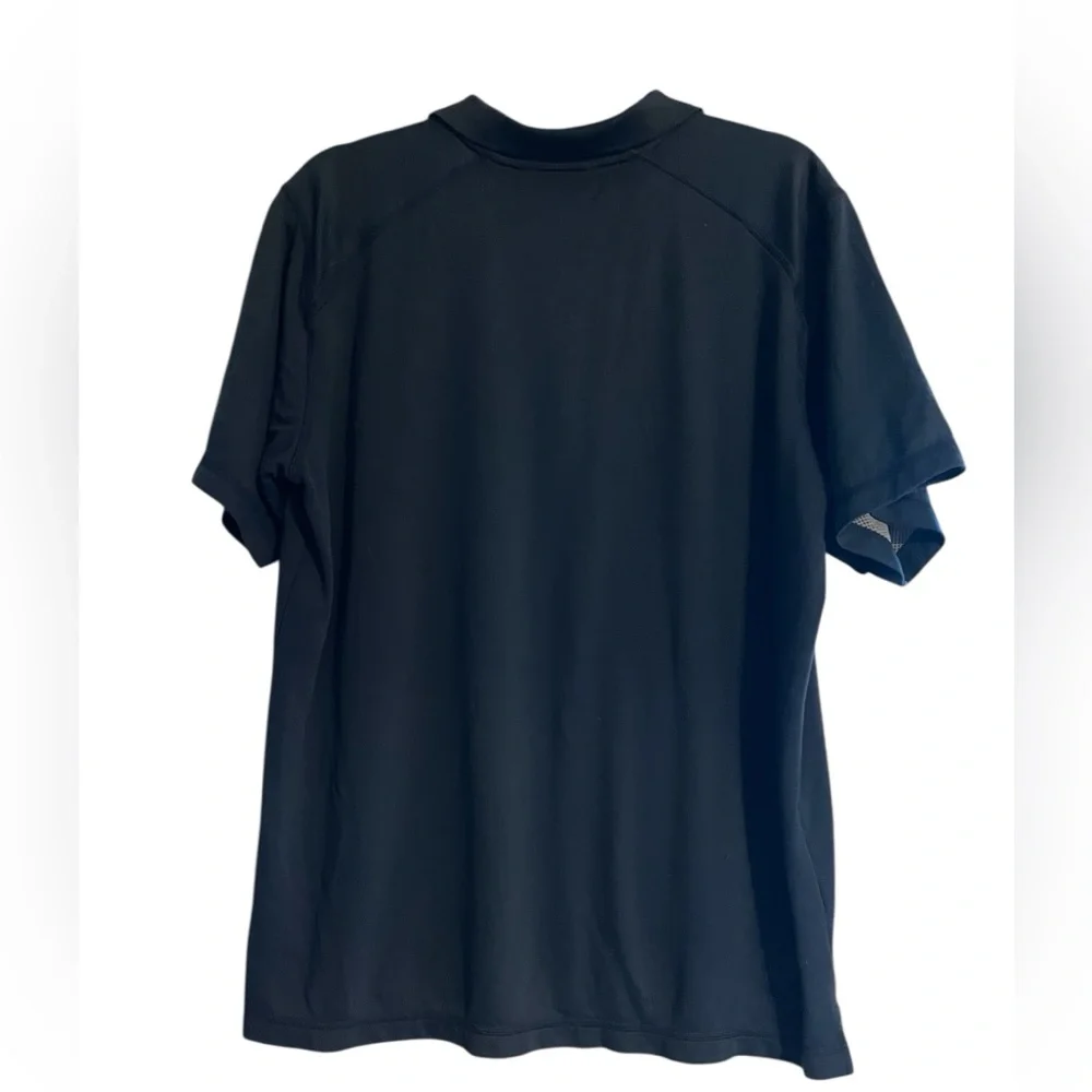 The North Face Navy Polo Shirt -‎ Moisture Wicking, Size Large, Red Logo